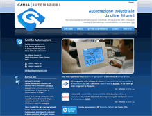 Tablet Screenshot of gambaautomazioni.com